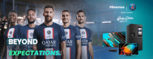Hisense celebra il terzo anno con il Paris Saint-Germain. Al via la campagna “Beyond your Expectations”